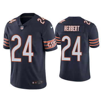 Khalil Herbert Chicago Bears navy Vapor jersey