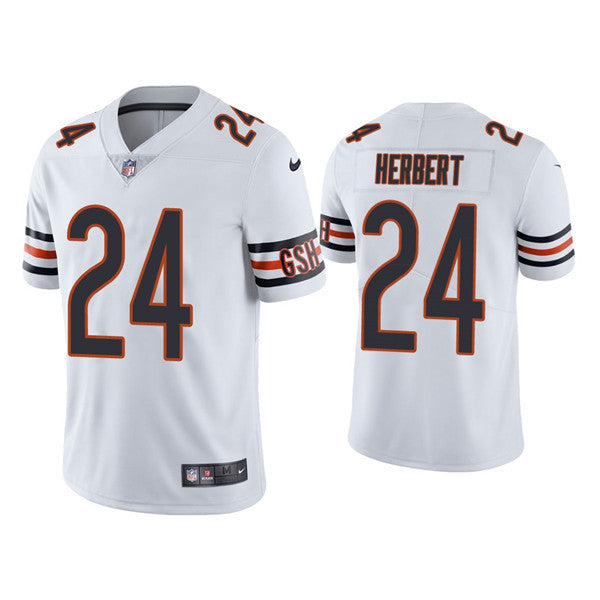 Khalil Herbert Chicago Bears white Vapor jersey