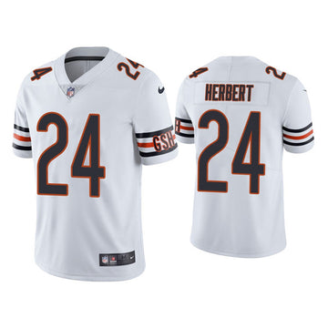 Khalil Herbert Chicago Bears white Vapor jersey