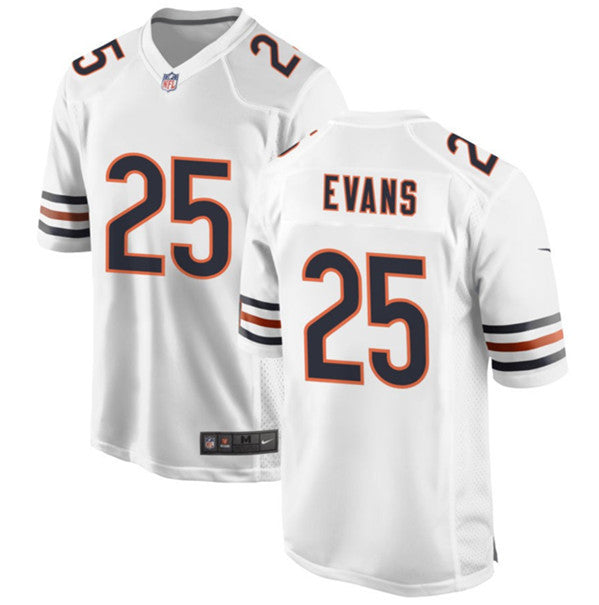 Darrynton Evans Chicago Bears white Game jersey