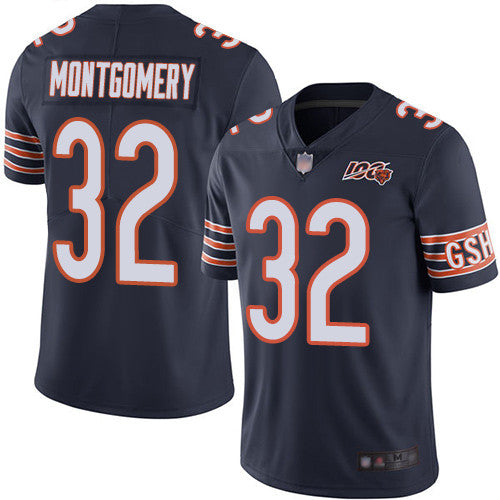 David Montgomery Chicago Bears navy Vapor jersey