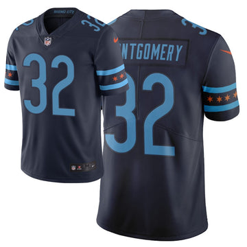 David Montgomery Chicago Bears navy Limited jersey