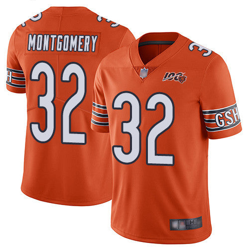 David Montgomery Chicago Bears orange Vapor jersey