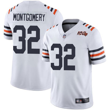 David Montgomery Chicago Bears white Vapor jersey