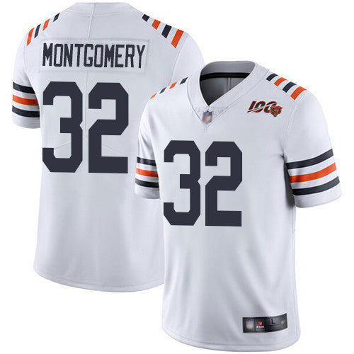 David Montgomery Chicago Bears white Vapor jersey