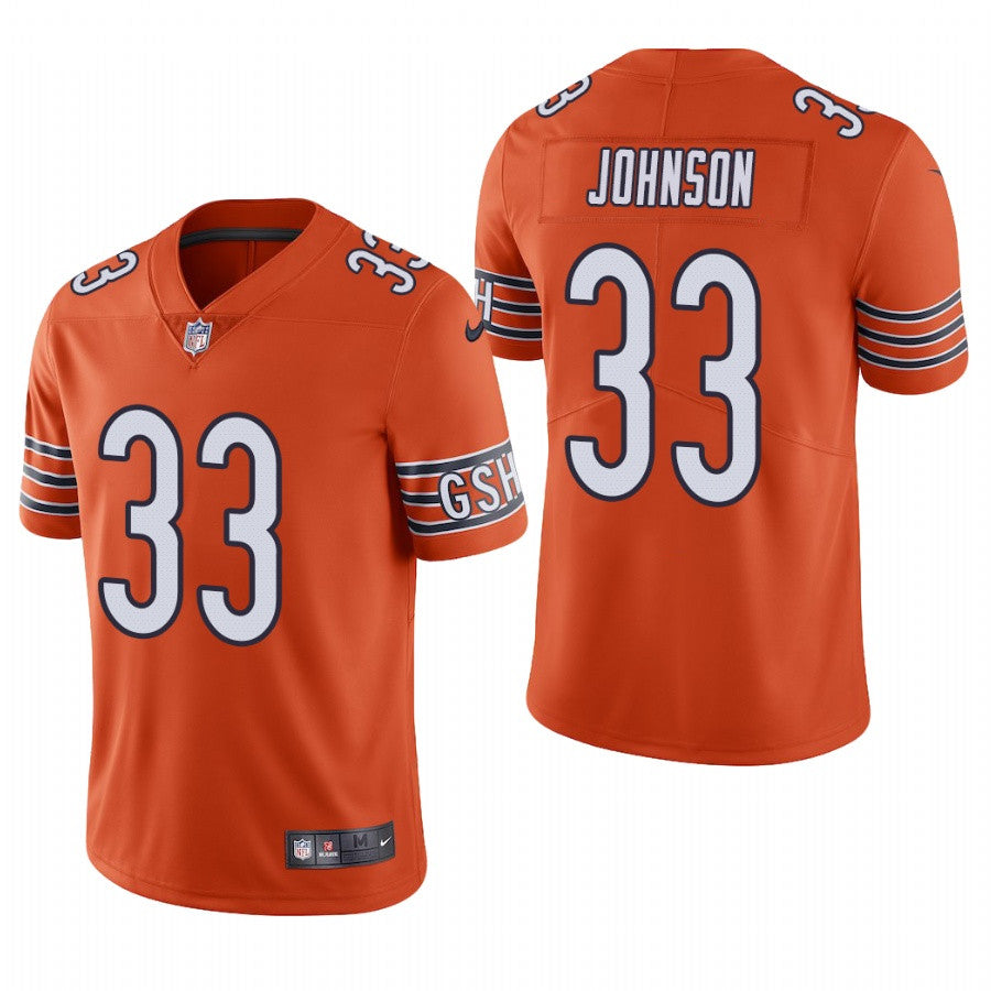 Jaylon Johnson Chicago Bears orange Vapor jersey
