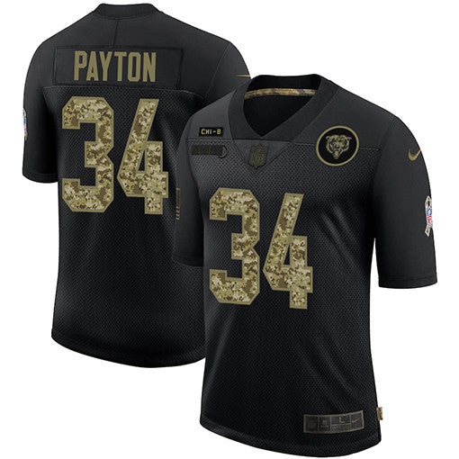 Walter Payton Chicago Bears black Salute To Service jersey