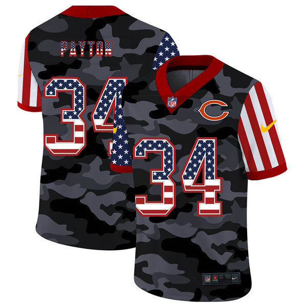 Walter Payton Chicago Bears camo Limited jersey