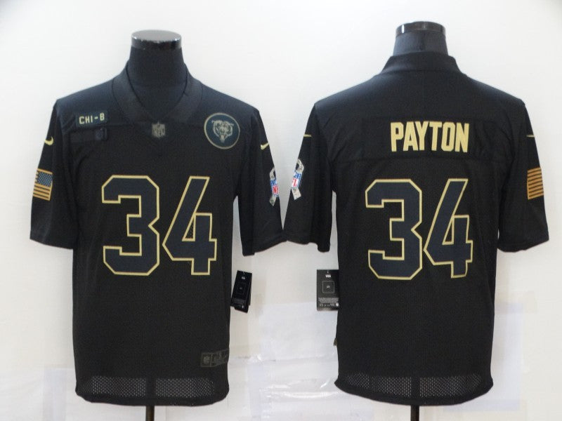 Walter Payton Chicago Bears black Salute To Service jersey