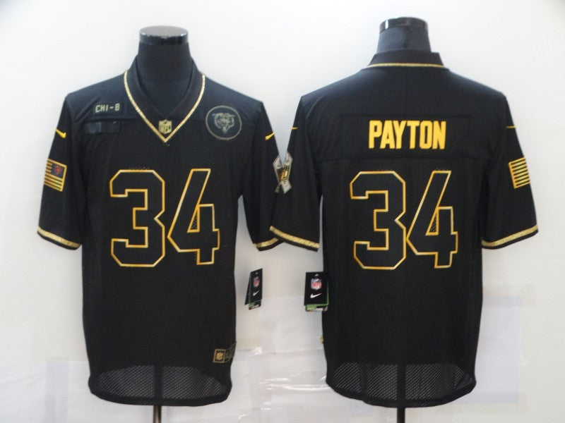 Walter Payton Chicago Bears black Salute To Service jersey