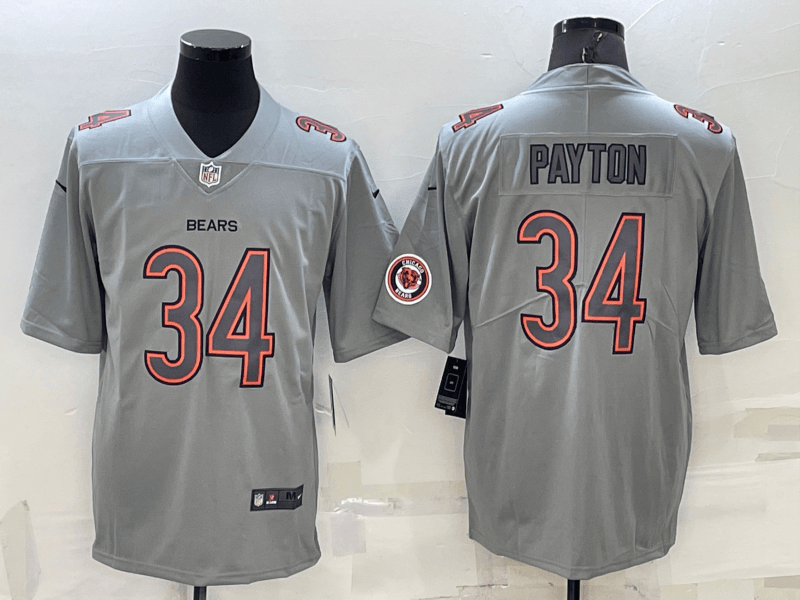 Walter Payton Logo Chicago Bears grey Vapor jersey