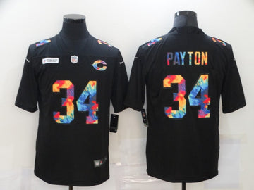 Walter Payton Multi-Color Chicago Bears black Vapor jersey