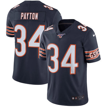 Walter Payton Chicago Bears navy Vapor jersey