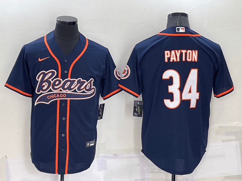 Walter Payton Chicago Bears navy jersey