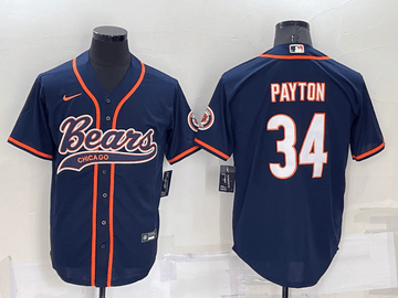 Walter Payton Chicago Bears navy jersey