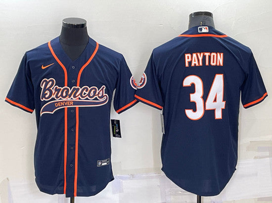 Walter Payton Chicago Bears navy jersey