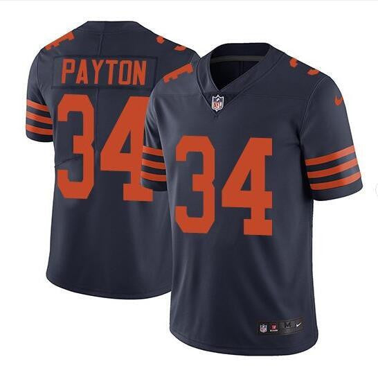 Walter Payton Chicago Bears navy Vapor jersey