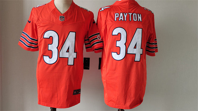 Walter Payton Chicago Bears orange Limited jersey