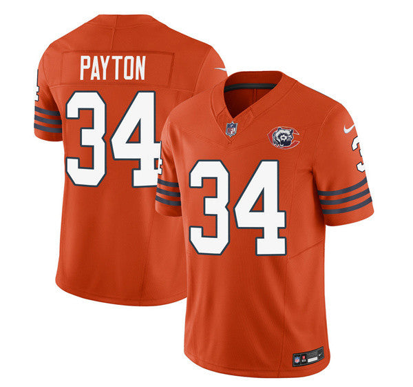 Walter Payton Chicago Bears orange Limited jersey