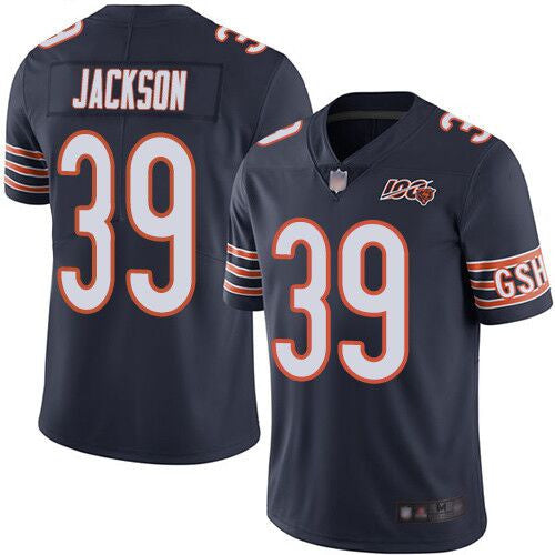 Eddie Jackson Chicago Bears navy Vapor jersey