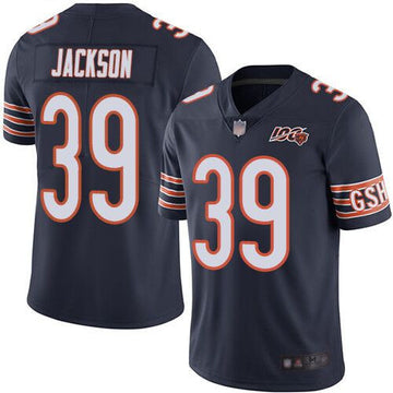 Eddie Jackson Chicago Bears navy Vapor jersey
