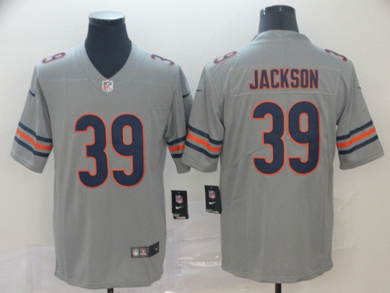 Eddie Jackson Chicago Bears silver Inverted Legend jersey