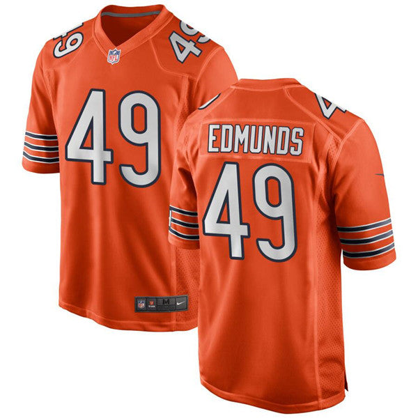 Tremaine Edmunds Chicago Bears orange Game jersey