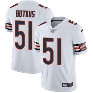Dick Butkus Chicago Bears white Vapor jersey