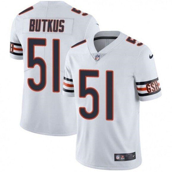 Dick Butkus Chicago Bears white Vapor jersey