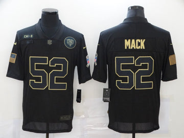 Khalil Mack Chicago Bears black Salute To Service jersey
