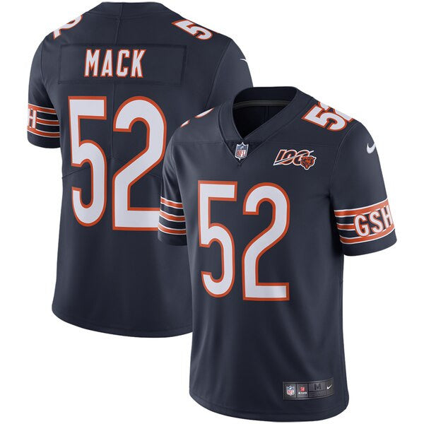 Khalil Mack Chicago Bears navy Vapor jersey