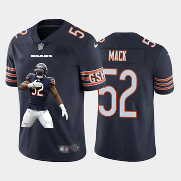 Khalil Mack Chicago Bears navy Vapor jersey