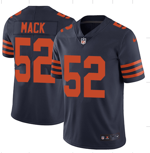 Khalil Mack Chicago Bears navy Vapor jersey