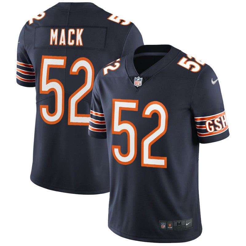 Khalil Mack Chicago Bears navy Vapor jersey