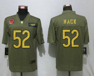 Khalil Mack Chicago Bears olive Salute To Service jersey