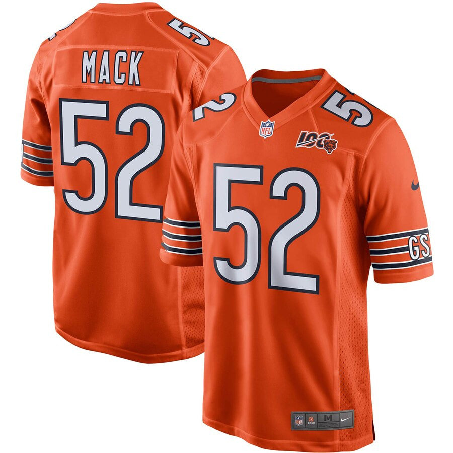 Khalil Mack Chicago Bears orange Game jersey