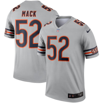 Khalil Mack Chicago Bears silver Inverted Legend jersey