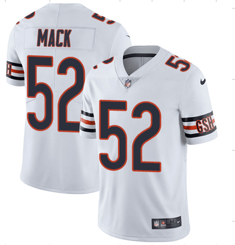 Khalil Mack Chicago Bears white Vapor jersey