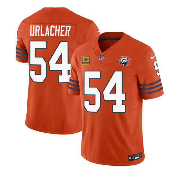 Brian Urlacher Chicago Bears orange Limited jersey