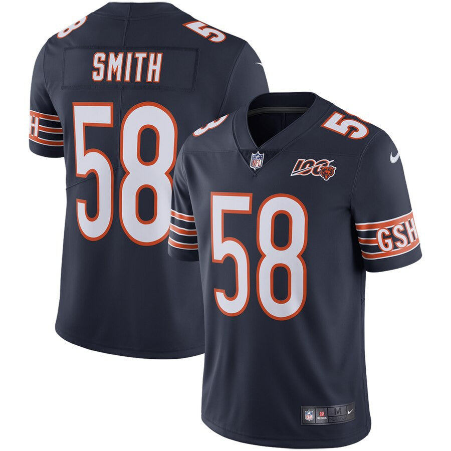 Roquan Smith Chicago Bears navy Limited jersey