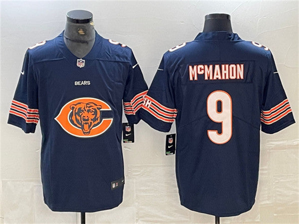 Jim McMahon Chicago Bears navy Vapor jersey