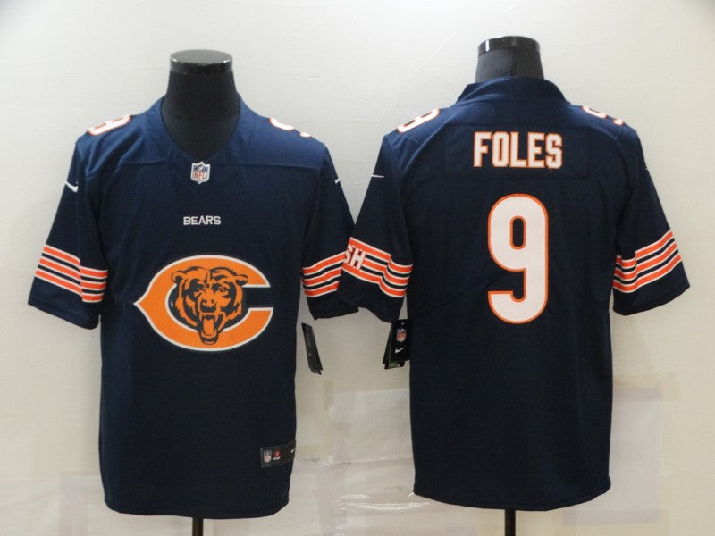 Nick Foles Chicago Bears navy Vapor jersey