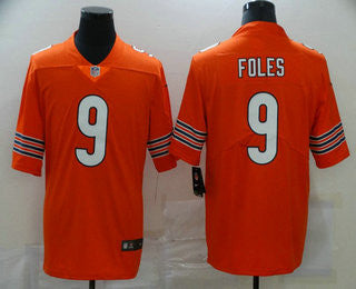 Nick Foles Chicago Bears orange Vapor jersey