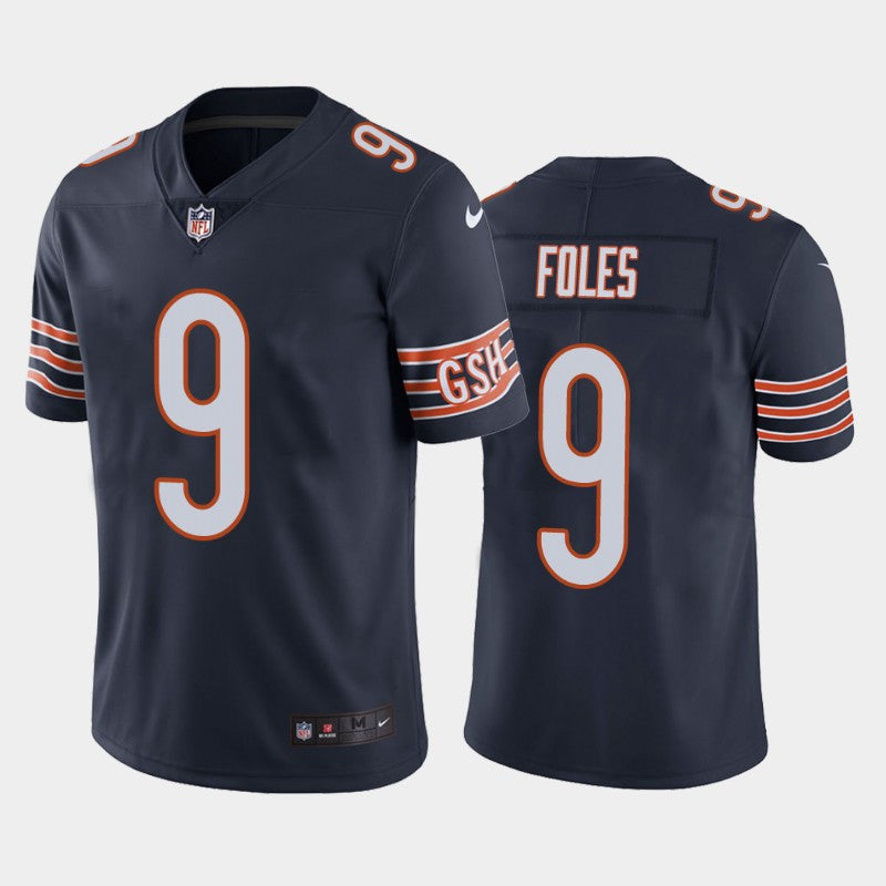 Nick Foles Chicago Bears navy Vapor jersey