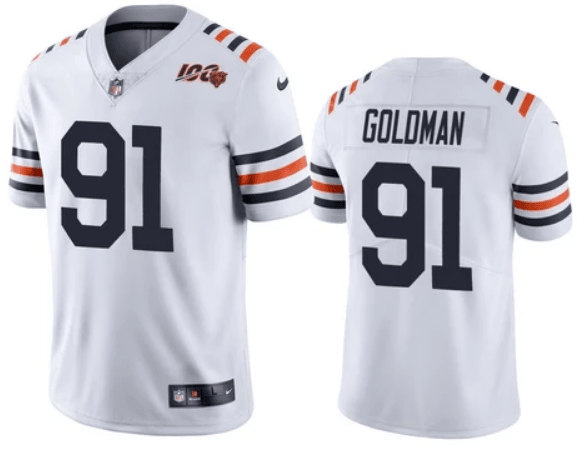 Eddie Goldman Chicago Bears white Vapor jersey