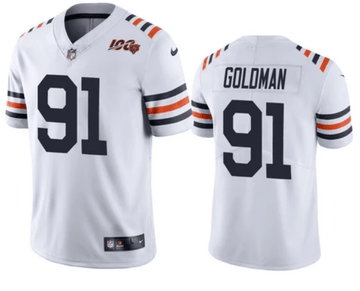 Eddie Goldman Chicago Bears white Vapor jersey