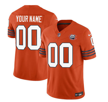 Custom Chicago Bears orange Limited jersey