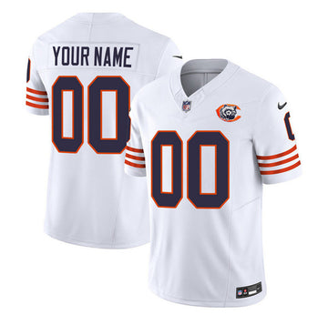 Custom Chicago Bears white Limited jersey