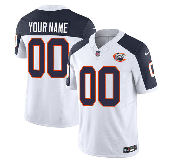 Custom Chicago Bears white Limited jersey