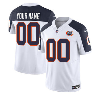 Custom Chicago Bears white Limited jersey